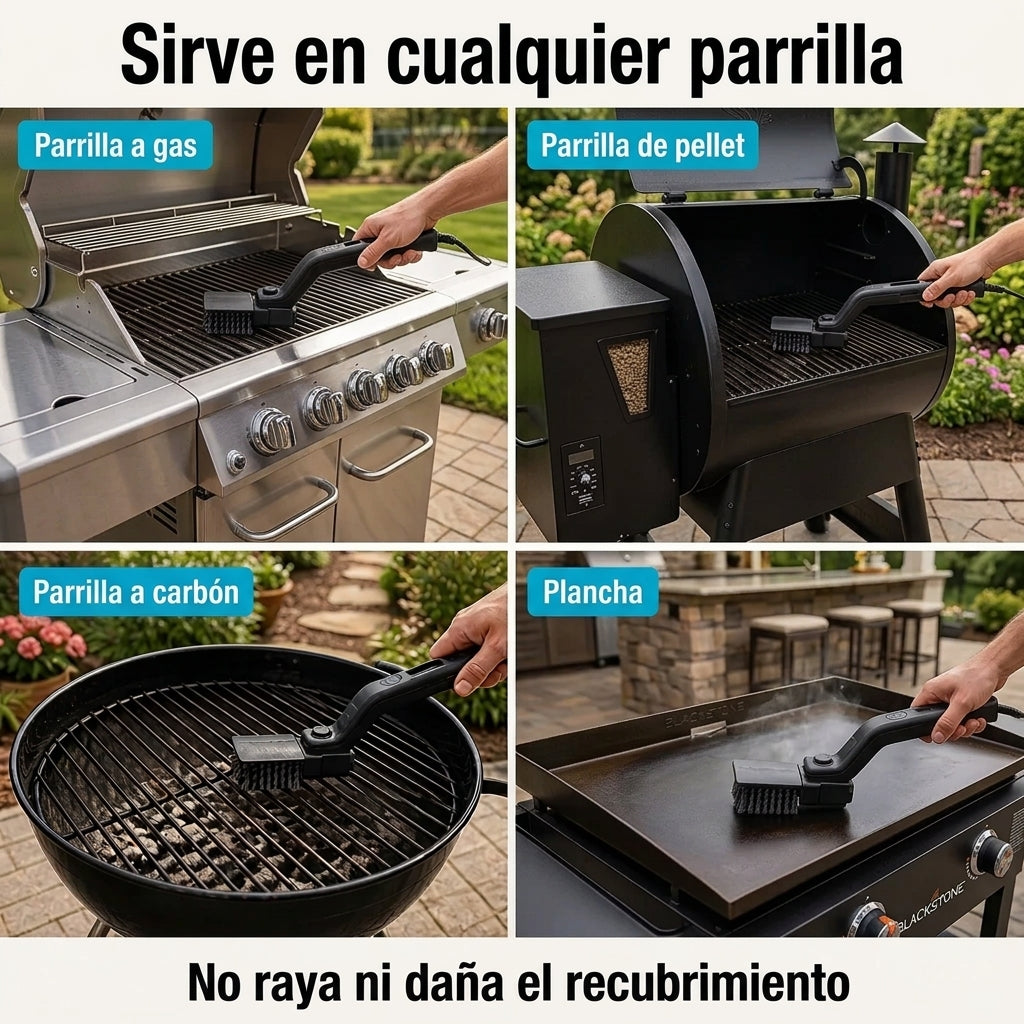 Cepillo De Limpieza De Parrilla Recargable